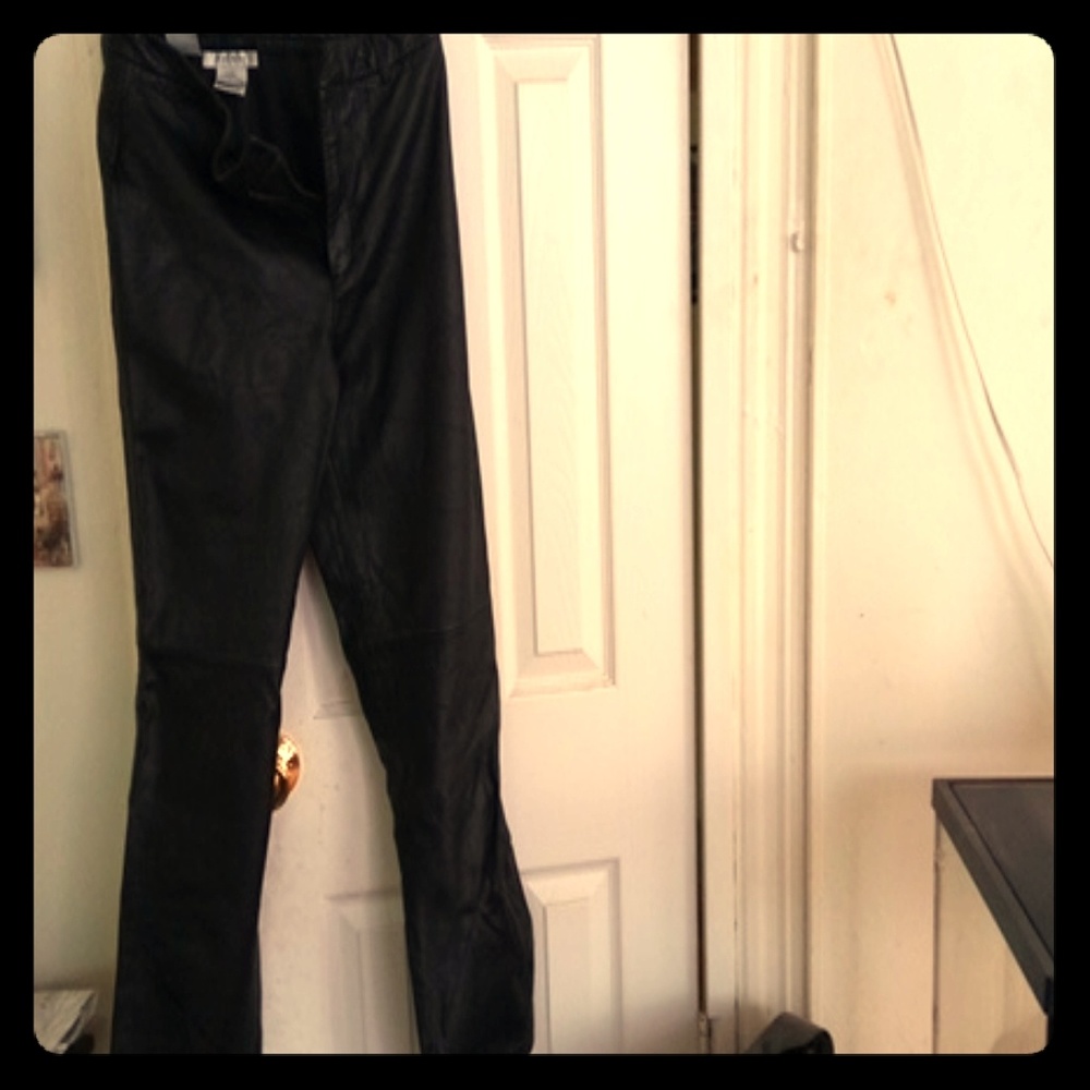 Women's leather pants